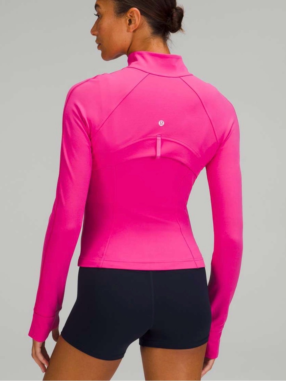 Lululemon Cropped Define Jacket Nulu Sonic Pink Size 6 EUC - Picture 2 of 7